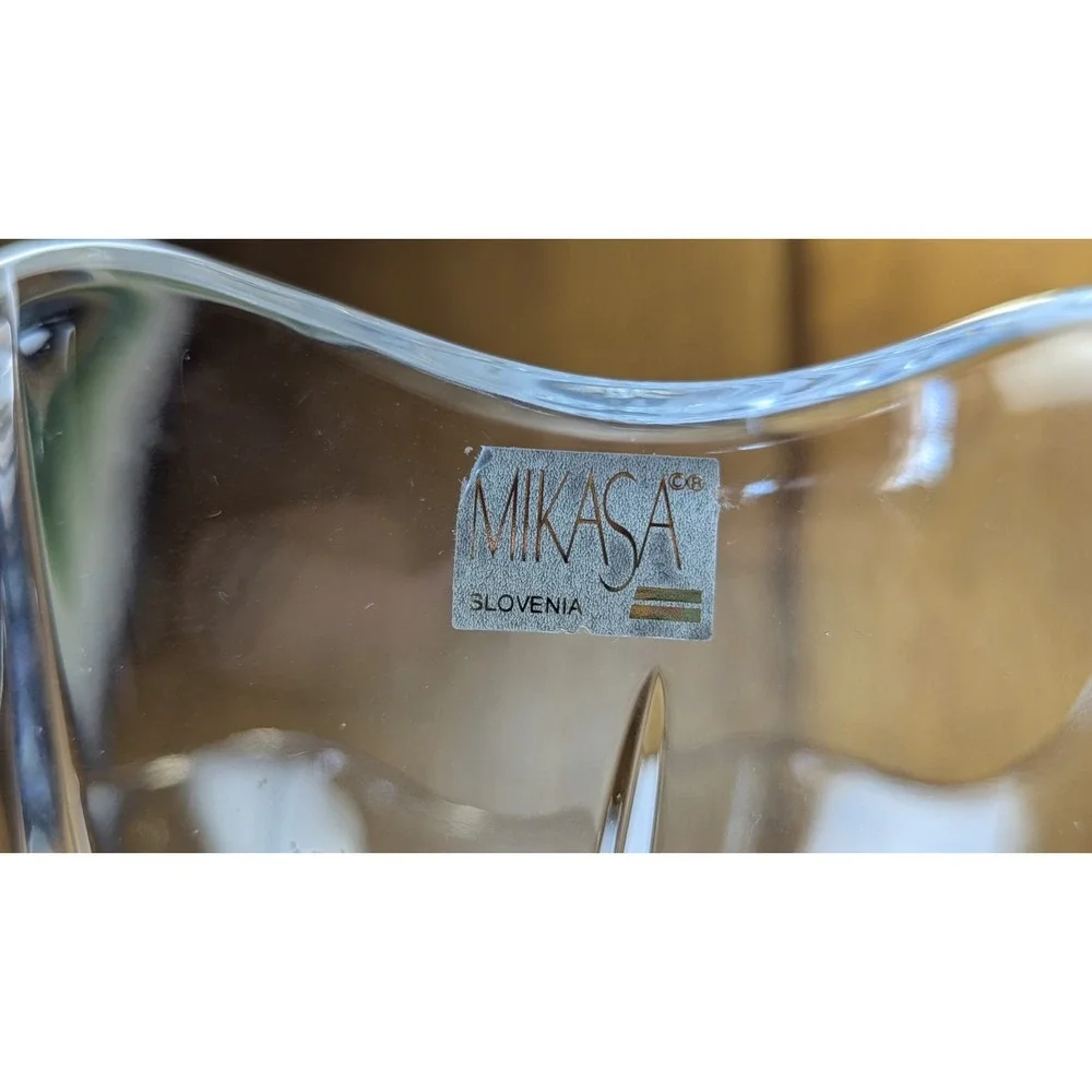 Vintage Crystal Mikasa Flame D'Amore Bowl Pattern 10